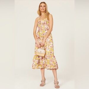Bardot Labella Floral Halter Midi Dress